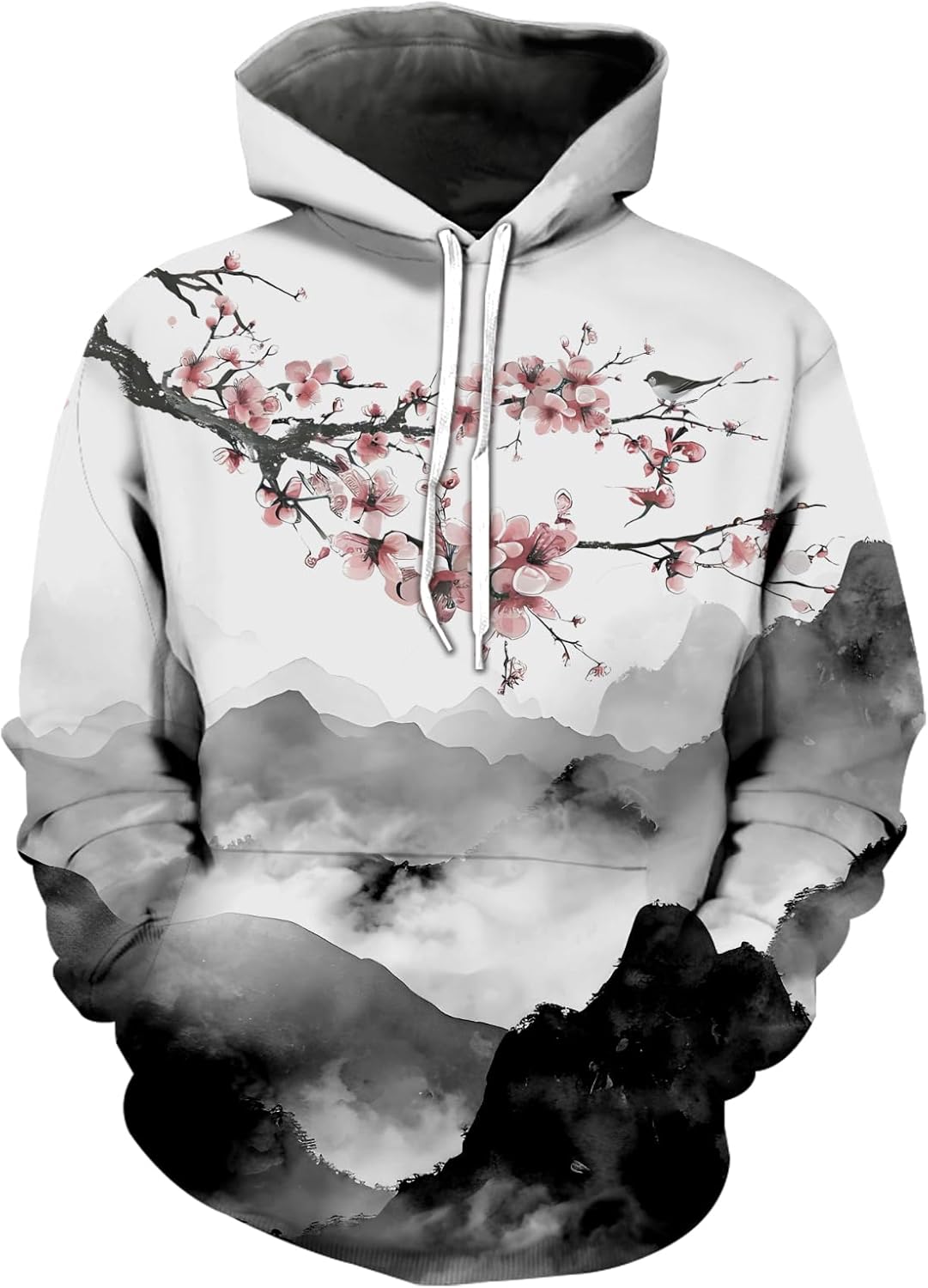 wangstar Graphic Hoodies for Men Sweatshirts for Teen Boy Gifts 16-18 Xmas Cool Things Novelty Black Red Pullover Hoodie