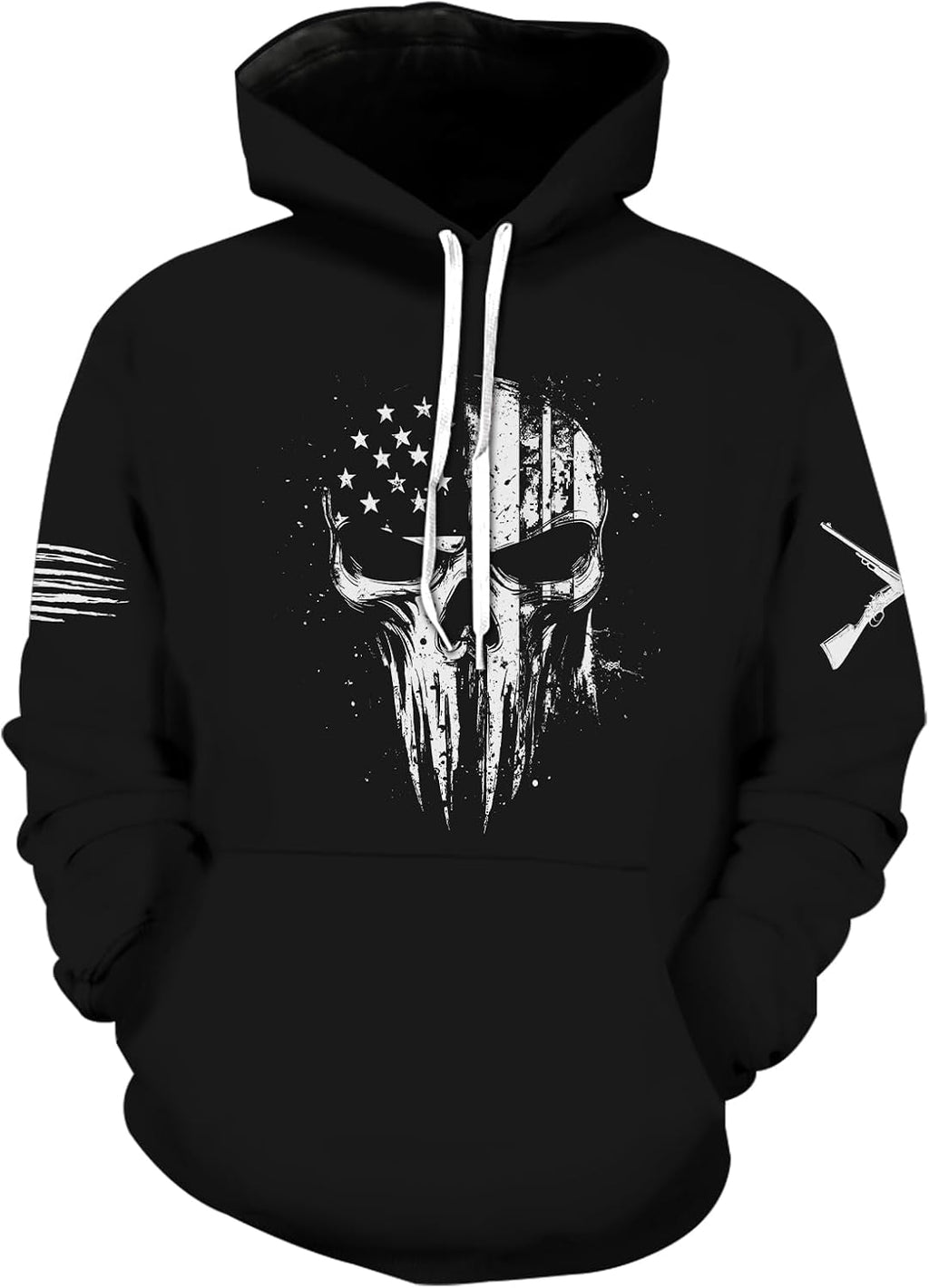 wangstar Graphic Hoodies for Men Sweatshirts for Teen Boy Gifts 16-18 Xmas Cool Things Novelty Black Red Pullover Hoodie