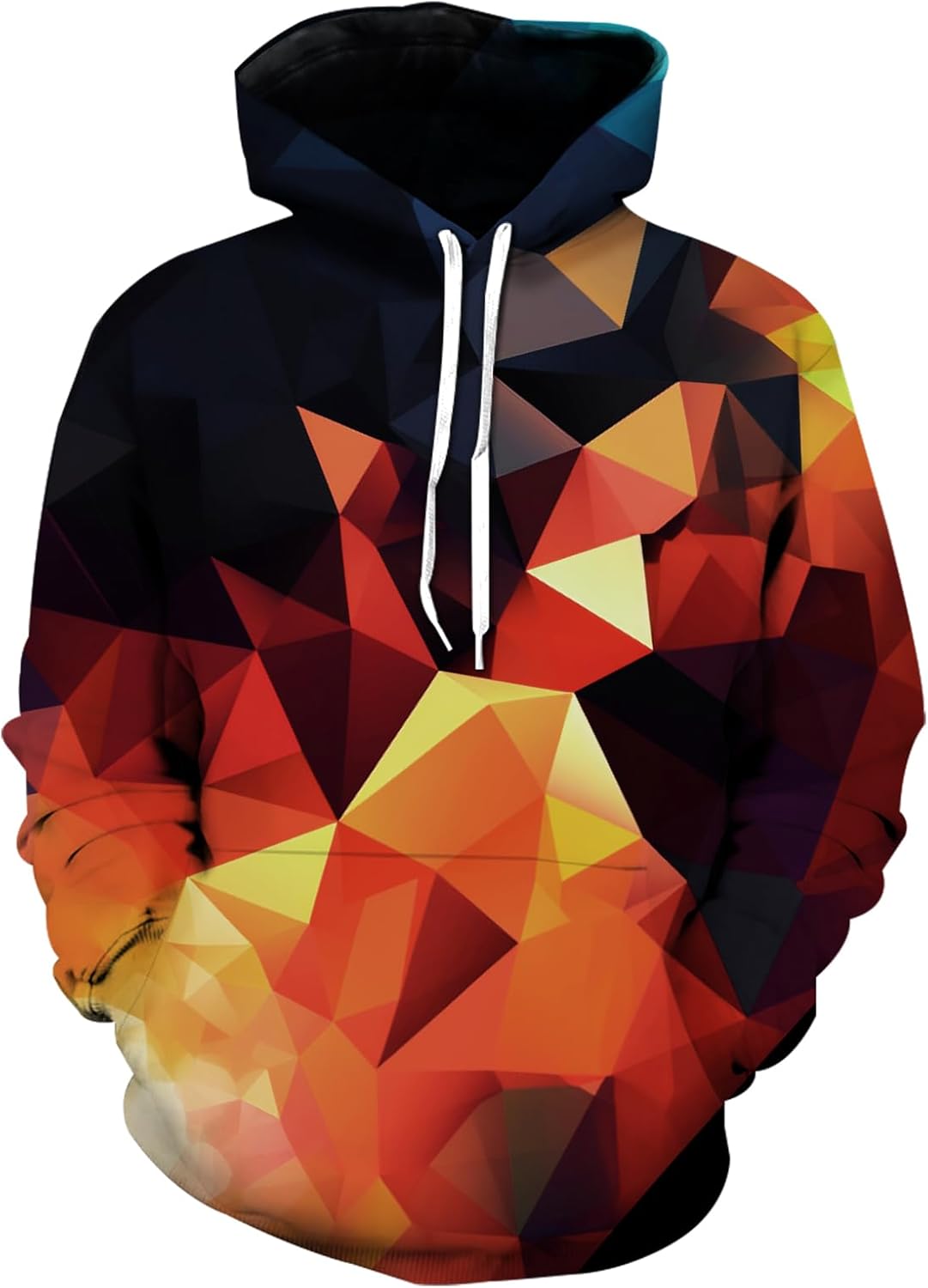 wangstar Graphic Hoodies for Men Sweatshirts for Teen Boy Gifts 16-18 Xmas Cool Things Novelty Black Red Pullover Hoodie